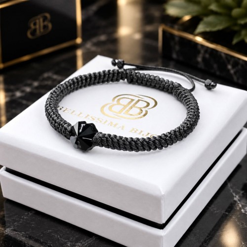 Мъжка Гривна от Ваксова Корда с Детелина СВАРОВСКИ/SWAROVSKI